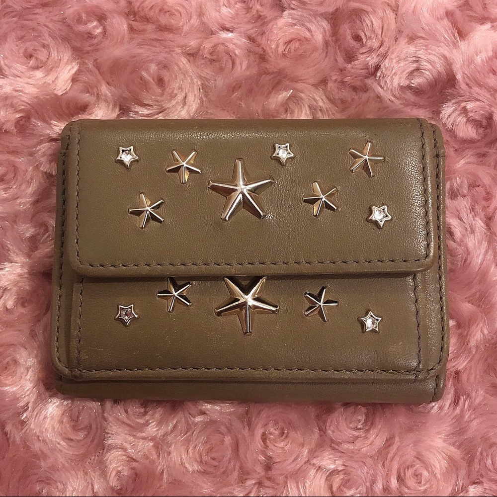 SOLD Authentic Jimmy Choo Leather Mini Trifold Wallet